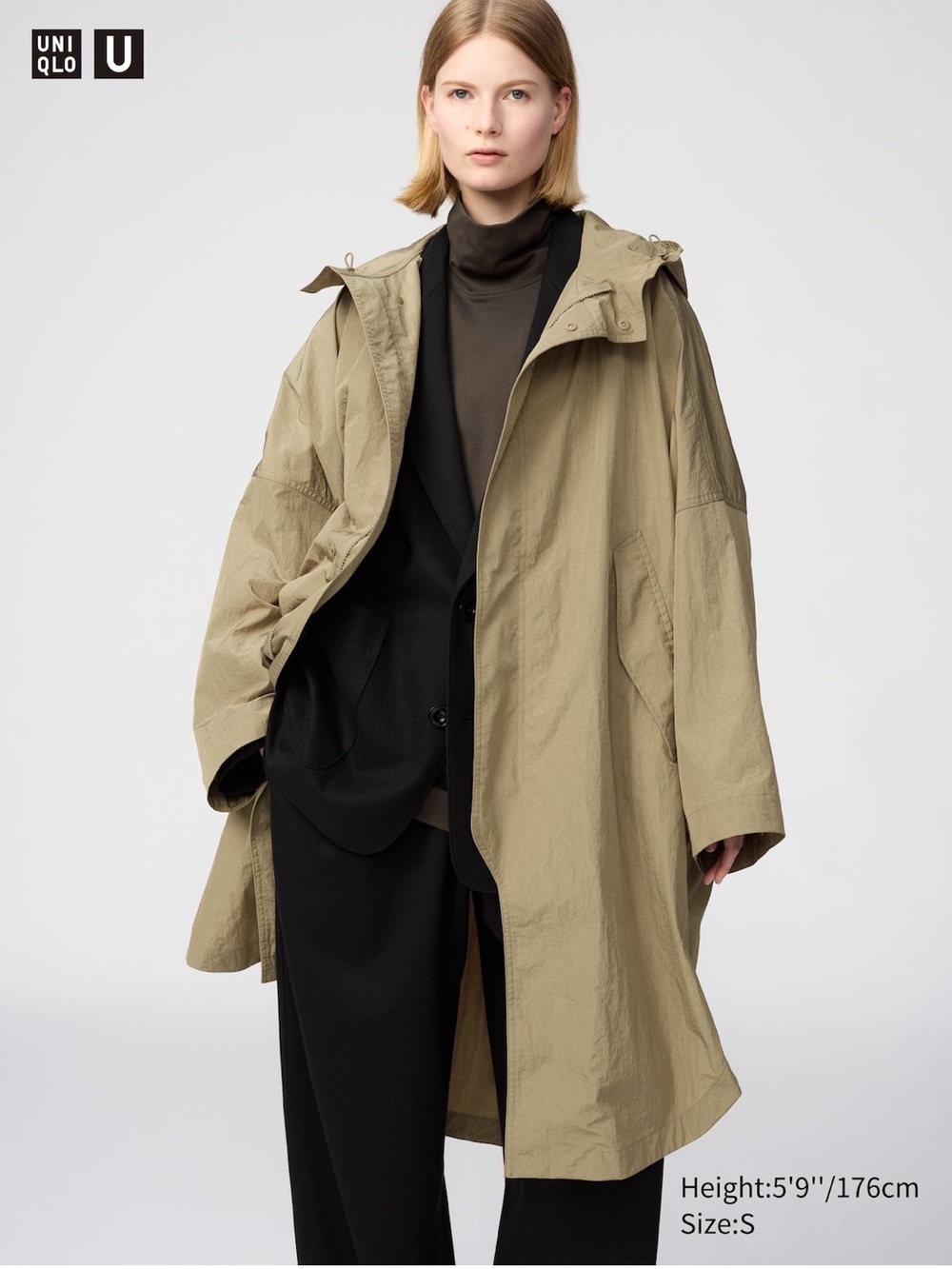 Uniqlo U Hooded Long Coat